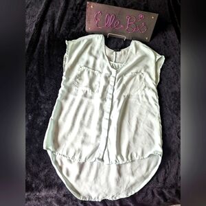 EUC Fun & Flirt Mint Green Top S